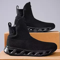 Tênis de meia alta para homens e mulheres, calçados esportivos hip-hop, malha respirável, tênis de corrida, tamanho grande, calçado de caminhada, tendência masculina - comprar online