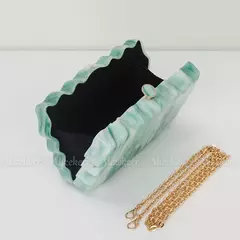 Imagem do Alizekerr onda-como caixa de acrílico sacos de noite feminino 2024 boutique elegante marmorizado bolsas de embreagem e bolsas festa de casamento