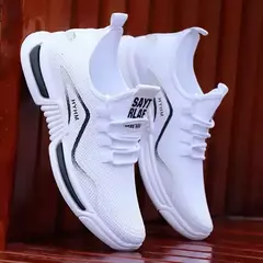 Yez-Tênis de malha macia respirável masculino, tênis de corrida ao ar livre, moda versátil na moda, calçados casuais para verão, novo, 2022