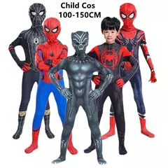 Adultos e crianças aço aranha collants traje de super-herói peter parker macacão halloween cosplay meninos e meninas máscara trajes - comprar online