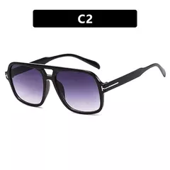 Novas mulheres óculos de sol high end rua fotografia moderna na moda em forma de t grande quadro piloto óculos de sol hip hop bouncy óculos de sol