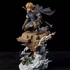 Em estoque 38cm a lenda de zelda jogo figura link estatueta gk pvc estátua colecionável decoração de mesa modelo brinquedo brinquedos personalizados presentes - loja online