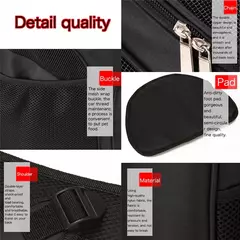 Portátil dobrável pet malha transportadora cão mochila respirável saco cão gato grande capacidade ao ar livre viagem transportadora dupla bolsa de ombro - loja online