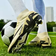 Sapatos de futebol masculino de sola FG, sapatos de gramado ao ar livre, grampos longos especiais, botas esportivas de equipe superior alta, resistência ao desgaste, tamanho 36-45 - Wolf Magazine