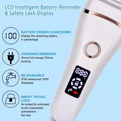 Depilador elétrico indolor para mulheres, USB recarregável, portátil, USB, depilação, máquinas de barbear femininas, aparador de pêlos feminino, barba na internet