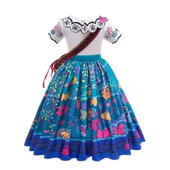 Imagem do Traje menina charme disfarce vestido aniversário princesa tema festa fantasia roupas meninas carnaval traje