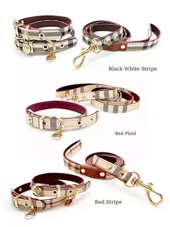 Coleira e coleira para animais de estimação conjunto de couro moda coleiras ajustáveis para cães suprimentos para animais de estimação coleiras para cães médios e grandes presente para cães - comprar online