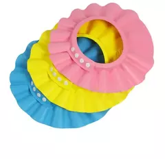 Touca de banho ajustável para bebê, proteger shampoo, escudo do cabelo, banho de saúde, chapéu impermeável para criança, 1PC