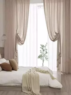Estilo japonês espessado Semi-Sombreamento algodão linho Cortinas, Quartos e Salas - comprar online