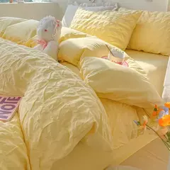 Imagem do Soft Bubble Grid Imprimir Bedding Set, Confortável Duvet Cover Set sem Núcleo, 1 * Capa de Edredão + 2 Fronha, 3PCs
