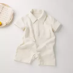 Babany-Macacão de manga curta do bebê recém-nascido Waffle, Bodysuit ferramental, roupas infantis, meninos e meninas - comprar online