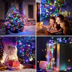 USB LED String Lights com controle remoto, lâmpadas, guirlandas de fadas, lâmpadas, 8 modos, casamento, Natal, feriado, ano novo, 5m, 10m, 20m, 30m - loja online