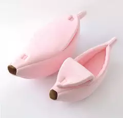 Imagem do Banana gato cama casa engraçado bonito aconchegante gato esteira camas quente durável portátil pet cesta canil cão almofada gato suprimentos multicolorido
