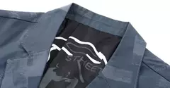 Blazers e roupas de peito único para homens, jaqueta grande, casacos casuais, roupas da moda, plus size, azul, nova primavera - Wolf Magazine