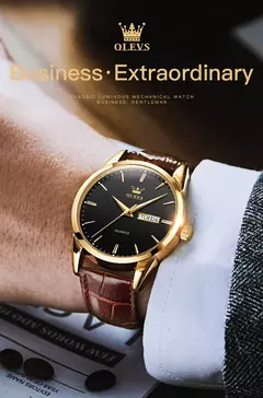 Olevs relógios de quartzo dos homens marca luxo casual moda relógio masculino para presentes couro respirável à prova dwaterproof água relógio de pulso luminoso na internet
