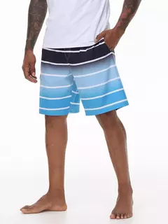 Calção de banho masculino, calção de natação, secagem rápida, calção de praia com bolsos com zíper, forro de malha - loja online