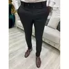Calça Suave Trecho Apertada Masculina, Calça Casual, Negócios, Social, Escritório, Entrevista, Festa, Casamento, Terno, S-3XL