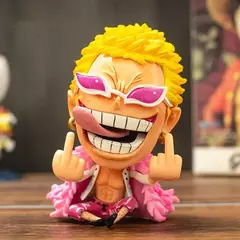 Bandai q versão uma peça luffy usopp nami robin chopper sanji brooke ace anime feito à mão figura de pvc brinquedos modelo boneca - comprar online