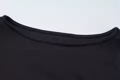 Imagem do Talenza-Mini vestido de babado preto de cintura alta para mulheres, pulôver sexy slim, manga longa, saia curta, outono, vestido de festa bodycon