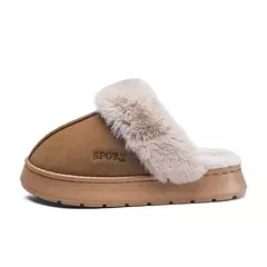 Chinelos de algodão antiderrapante confortáveis para homens e mulheres, sapatos de pelúcia quente para casa, interior, exterior, quarto, inverno - comprar online