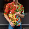 Camisa de árvore de Natal masculina, camisa clássica, manga longa, high-end, costura diária, estilo festa, moda, 2024