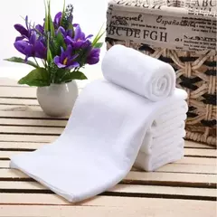 White Soft Microfiber Fabric Face Toalha, Panos de lavagem, Toalhas de mão, Portátil, Multifuncional, Limpeza, Hotel, 5-10 Pcs