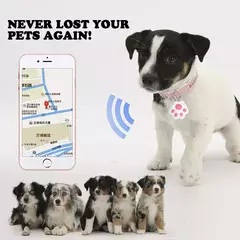 Mini rastreador gps de garra de cachorro para cães, gatos, crianças, idosos, dispositivo anti-perda, localizador, coleira de animais de estimação, rastreamento de chave