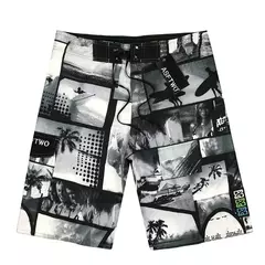 Calções de natação masculinos na moda de bain homme bermuda água praia shorts calças de secagem rápida havaiano praia férias wear - loja online