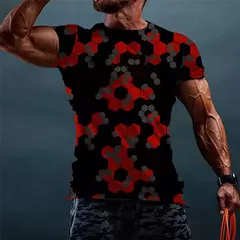 Camuflagem masculina de manga curta, camiseta com proteção UV, vestuário de pesca, vestuário de pesca, 2024 - Wolf Magazine