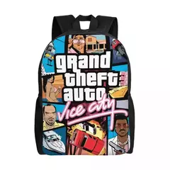Jogo de aventura Grand Theft Auto Mochila de Viagem para Homens e Mulheres, Mochila Escolar para Laptop, Mochila Estudantil Universitária GTA