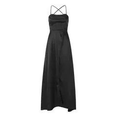 Vestido de baile feminino sexy, elegante, cintura cortada, divisão, festa, noite, formal, vestidos de noite longos, cintas de espaguete, vestido de noiva - loja online