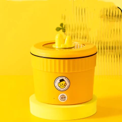 Mini máquina de cozinhar elétrica panela quente antiaderente cozinhar 1-2 pessoas única panela doméstica multifuncional fogão elétrico para casa - Wolf Magazine