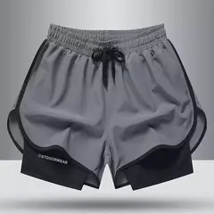 Shorts de treino masculino, Roupa desportiva respirável, Rapidamente seca, Corrida, Jogging, Fitness, Ginásio, Curta, 2021 - comprar online