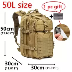 Mochila de Nylon impermeável, 30L, 50L, 1000D, mochilas ao ar livre, esportes táticos, camping, caminhadas, trekking, pesca, saco de caça - Wolf Magazine