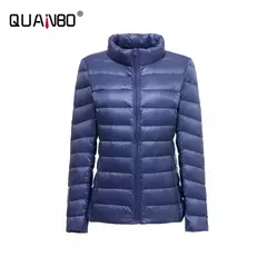 Casaco de sopro ultraleve e leve feminino, jaqueta quente, parkas coreano slim fit, curto, moda feminina, 15 cores, 5XL, primavera - comprar online