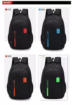 Imagem do Mochila Oxford Business impermeável para homens e mulheres, bolsa para computador, mochila de viagem casual, mochila escolar luminosa, nova