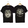 T-shirt extragrande de algodão para homens e mulheres, banda de rock, retro, verão, estilo quente, tamanho infantil