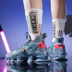 Novo design lâmina tênis de corrida dos homens amortecimento meia adolescente ao ar livre jogging zapatillas calçados na moda alta qualidade - loja online