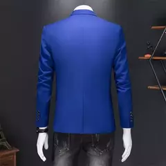 Blazer casual de negócios masculino, vestido de casamento noivo, tops de terno boutique, casaco monocromático, marca de alta qualidade, moda na internet