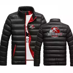 Jurassic Park-jaqueta confortável de algodão acolchoada masculina, casaco com gola redonda, blusa colorida, nova, outono e inverno, 2023 na internet
