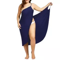 Vestido de praia monocromático feminino, cobertura sexy de biquíni, roupa de banho, maiô, roupa de verão - loja online