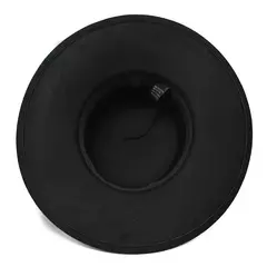 Chapéu liso de feltro de lã masculino e feminino, elegante chapéu grosso na moda, 4 estações, nova moda 10cm, unissex na internet