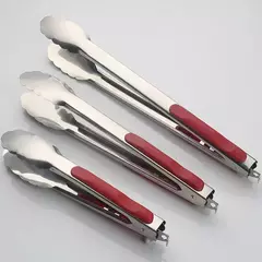 Língua anti-aderente de aço inoxidável, língua para salada, servir pão, grelhar, churrasco, acessórios de cozinha