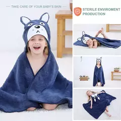 MICHLEY-toalhas de banho com capuz para criança, roupão macio, cobertor swaddle de sono quente, chuveiro para meninos e meninas, recém-nascido 0-9T - comprar online