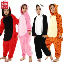 Miniso Cosplay Costumes para crianças, pijama animal, ponto, dinossauro, panda, unicórnio, kigurumi, halloween, meninos, meninas, crianças - Wolf Magazine