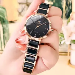 OLEVS-Moda Feminina Relógio Elegante, Movimento Japonês, Pulseira Cerâmica, Pulseira Feminina de Luxo, Relógios Quartzo, Presentes - loja online