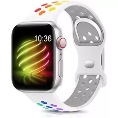 Correia Desportiva Respirável para Apple Watch, Band, Correa, iWatch Series 8, SE, 7, 6, 5, 9 Ultra, 44mm, 49mm, 45mm, 40mm, 41 milímetros, 38 milímetros, 42 milímetros - Wolf Magazine
