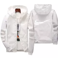 Jaqueta impermeável com capuz masculino, blusão, outwear masculino, streetwear casual, roupas da moda, primavera, outono, 2024 - loja online