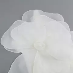 Vestido de ombro oblíquo branco para mulheres, vestido decorativo de flores, vestido de casamento, vestido de um passo, novo estilo, verão - comprar online