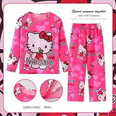 Crianças Minnie Elsa Duck Pijamas dos desenhos animados, roupas infantis para casa, conjuntos para meninos e meninas, terno de viagem, casual, novo, 2 peças por conjunto na internet